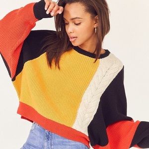 Urban Outfitters Ecote Colorblock Sweater